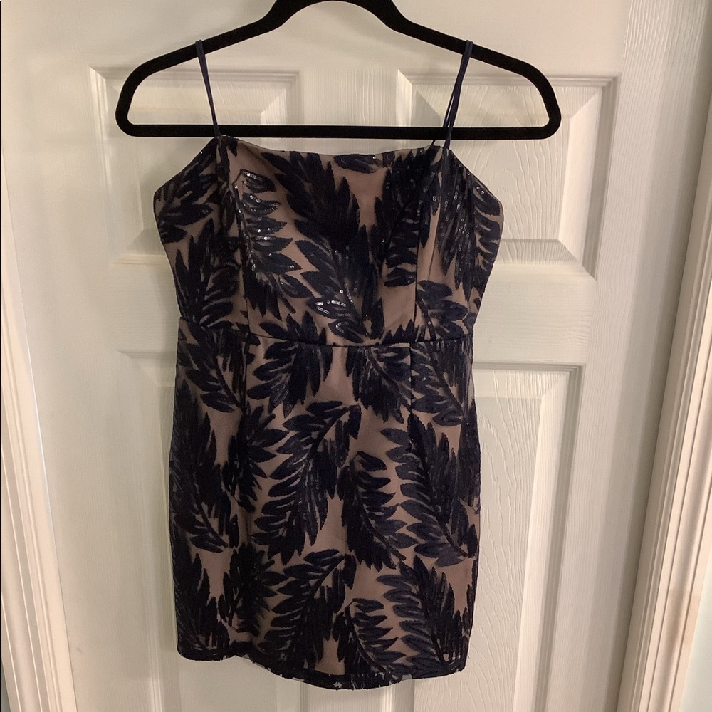 Black Sequin Mini Dress